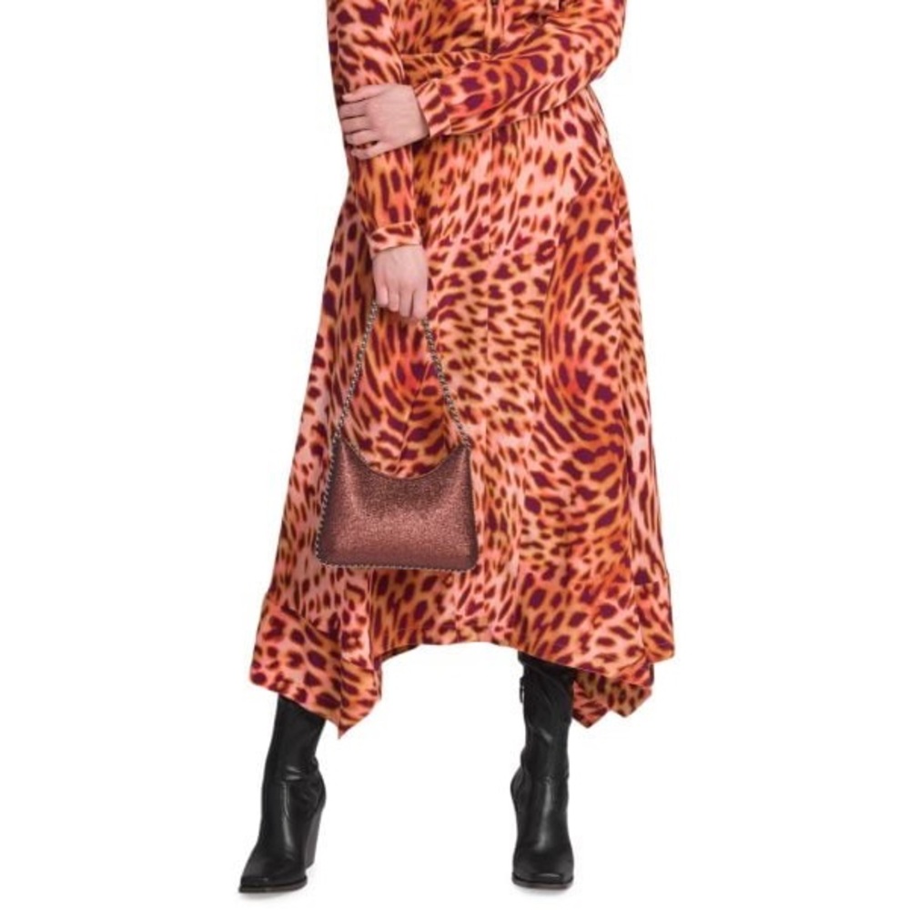 Stella McCartney Cheetah Print Silk Midi Skirt - Picture 4 of 12